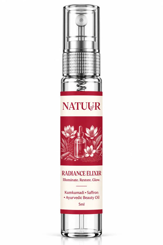 Radiance Elixir | Kumkumadi | Saffron | Ayurvedic Beauty Oil | Illuminate | Restore | Glow