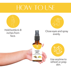 Natuur Facial Mist Sandalwood and Ylang (Anti Aging)-50ml|100ml