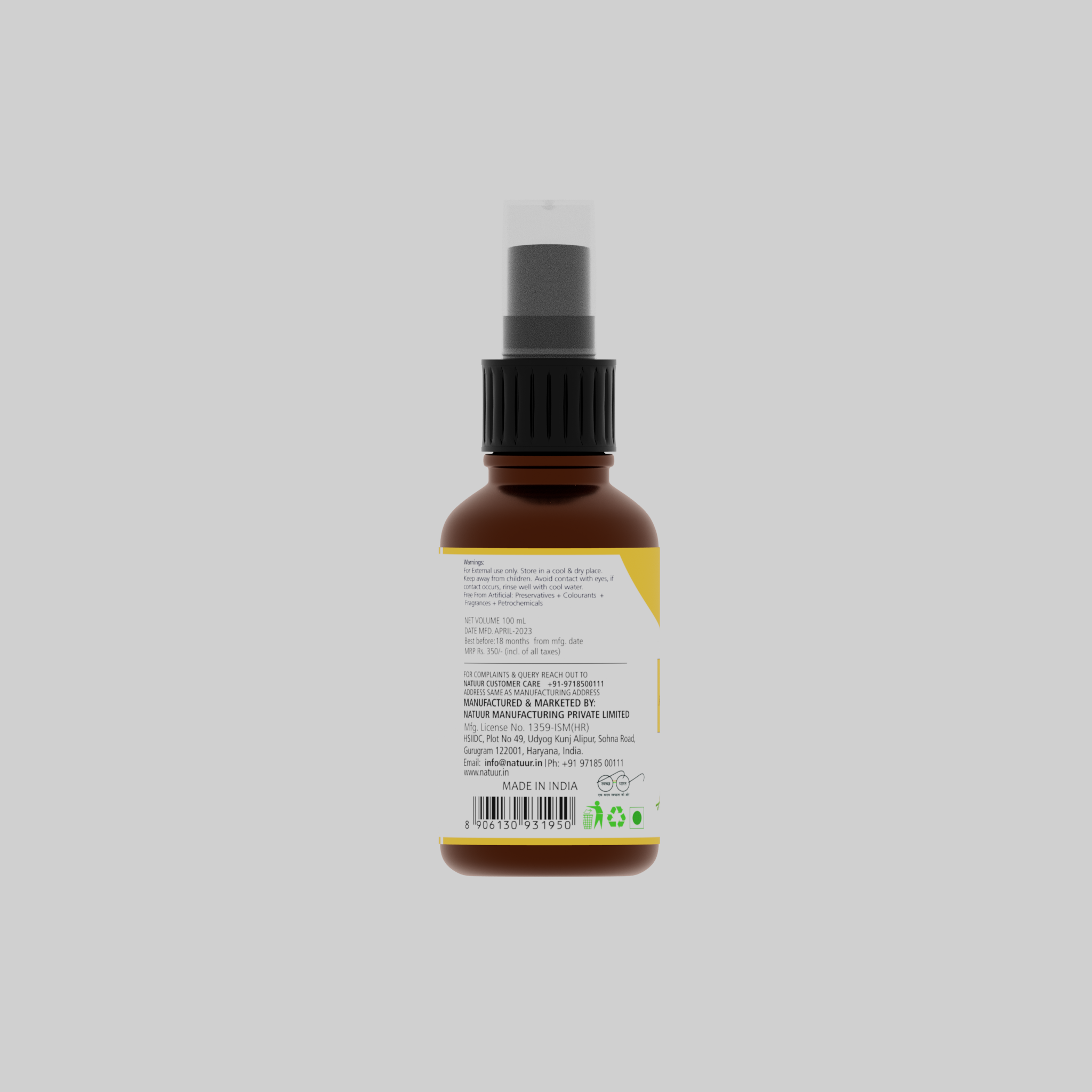 Natuur Facial Mist Frangipani and Kewda 50 ml - Anti Oxidant - Natuur.in