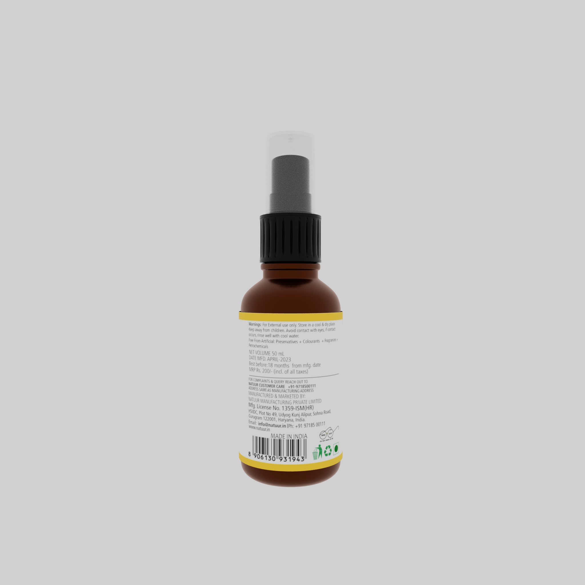 Natuur Facial Mist Frangipani and Kewda 50 ml - Anti Oxidant - Natuur.in