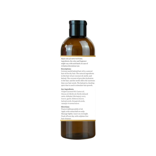 Coconut methi kalonji hair oil - 200ml