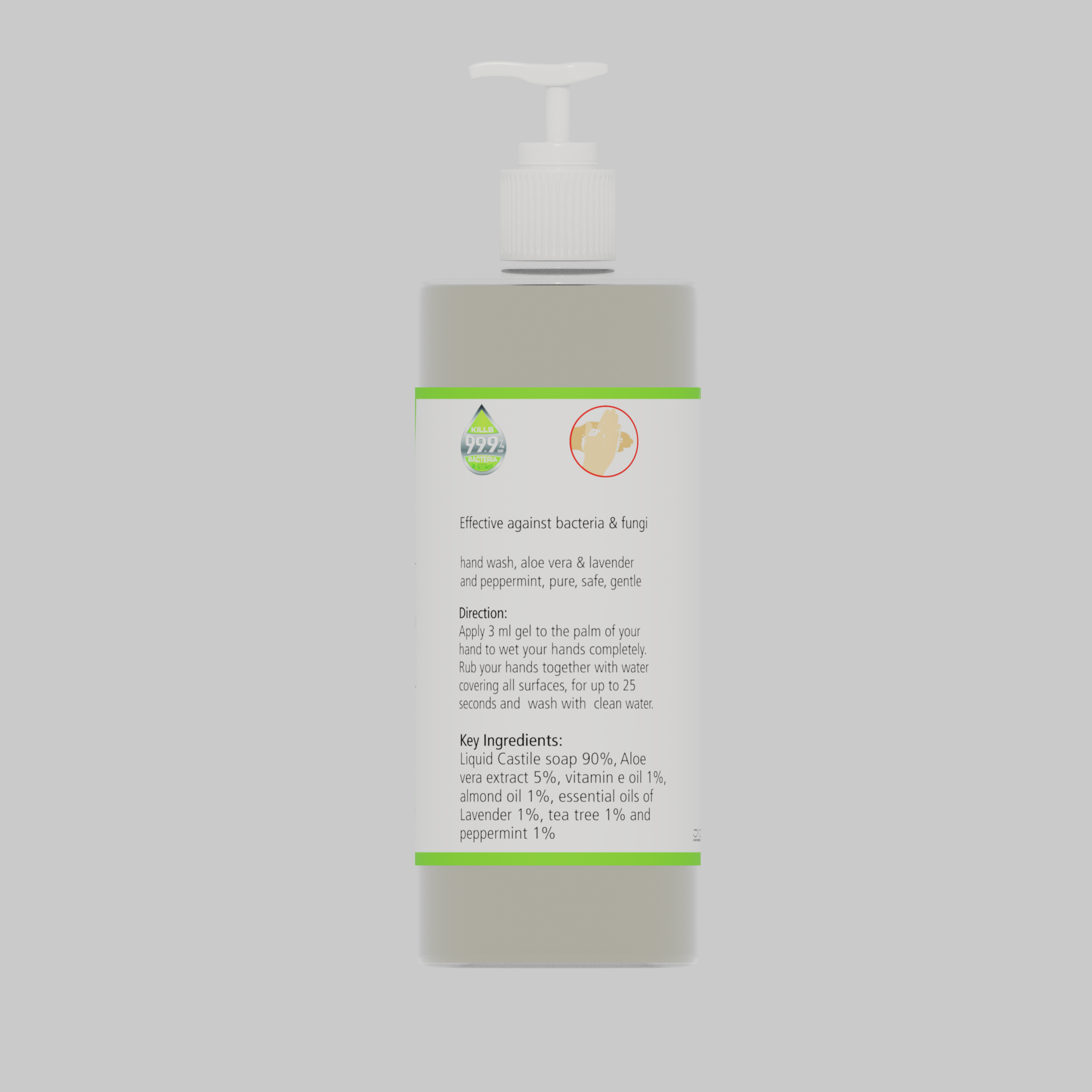 Hand Wash - Anti Bacterial ( Lavender & Peppermint ) - Natuur.in