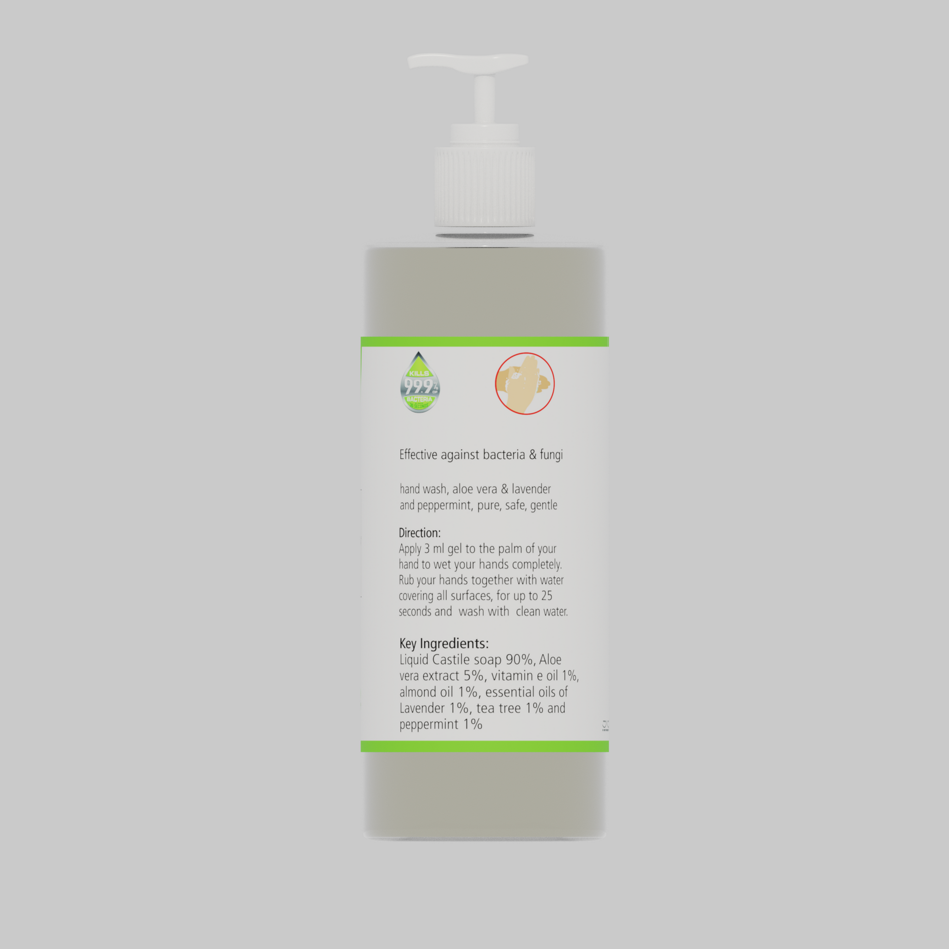 Hand Wash - Anti Bacterial ( Lavender & Peppermint ) - Natuur.in