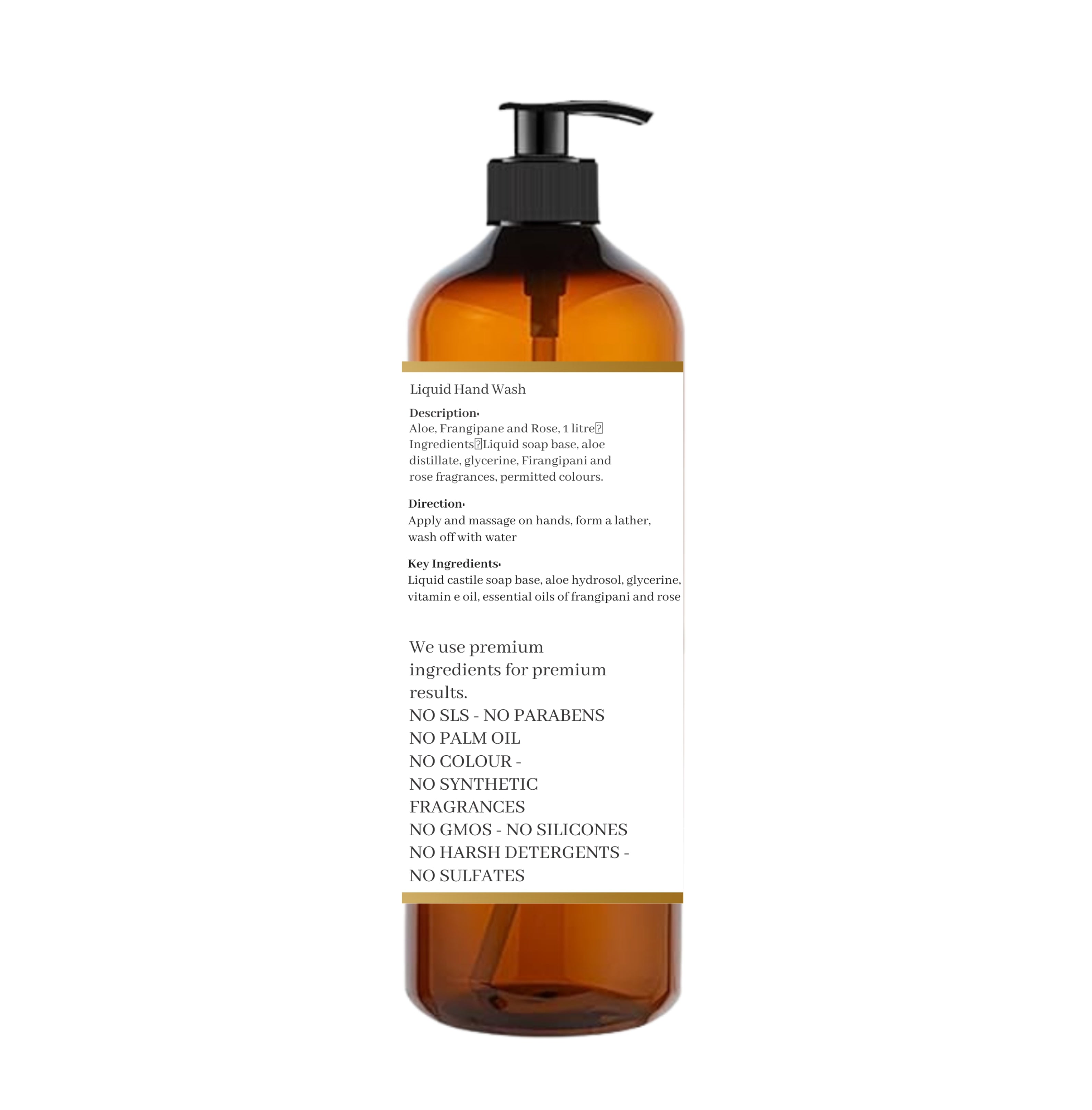 Hydrating Hand Wash with Aloe, Frangipani, and Rose