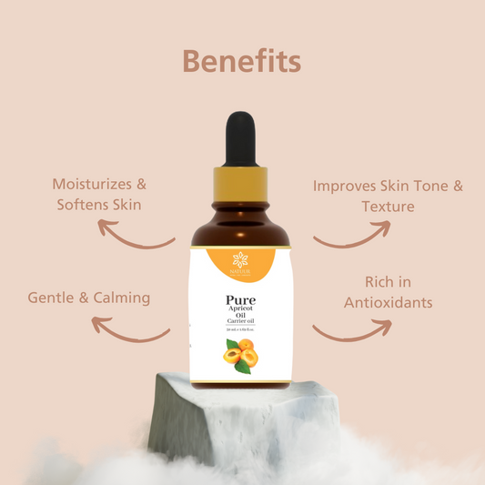 Natuur Pure Apricot Oil – 50ml for Soft, Radiant Skin