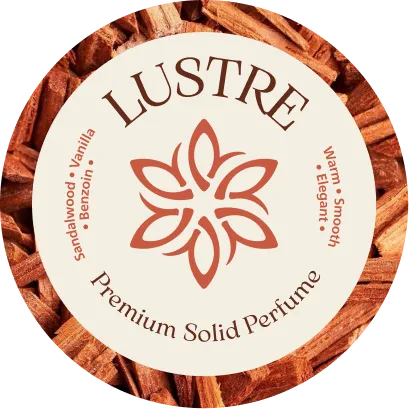 LUSTRE | Sandalwood | Vanilla | Benzoin Premium Solid Perfume | Warm | Smooth | Elegant