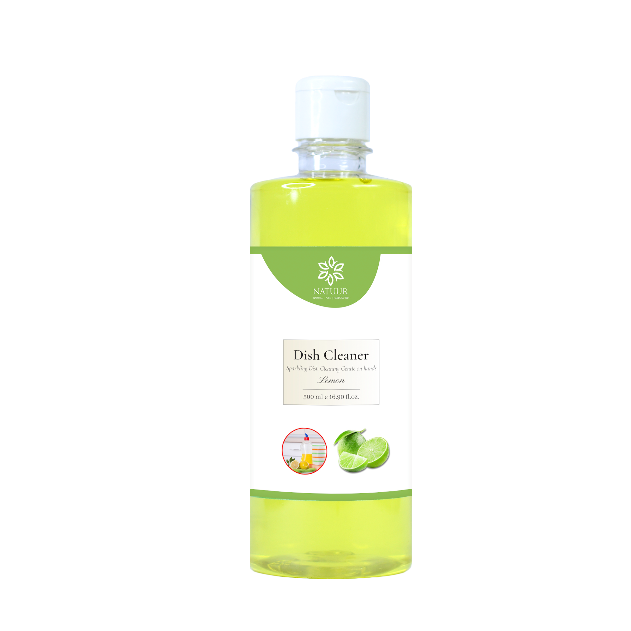 Lemon Dish Cleaner - Sparkling Clean, Gentle on Hands 