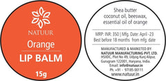 Natuur Lip Balm - Orange 15gms - Natuur.in