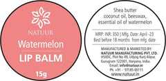 Natuur Lip balm - Watermelon 15gms - Natuur.in