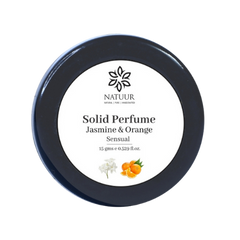 Natuur Solid Perfume: Jasmine & Orange Sensual Blend (15g)