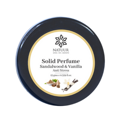 Natuur Solid Perfume: Vanilla & Sandalwood (15g) - Anti-Stress