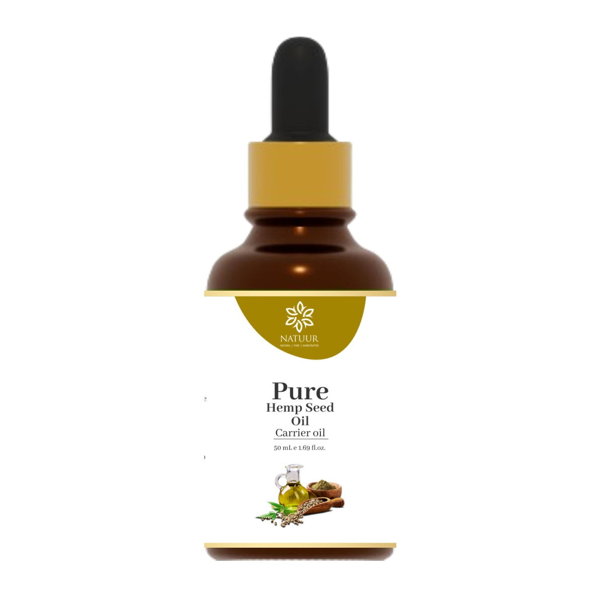 : "Natuur Pure Hemp Seed Oil, 50ml bottle