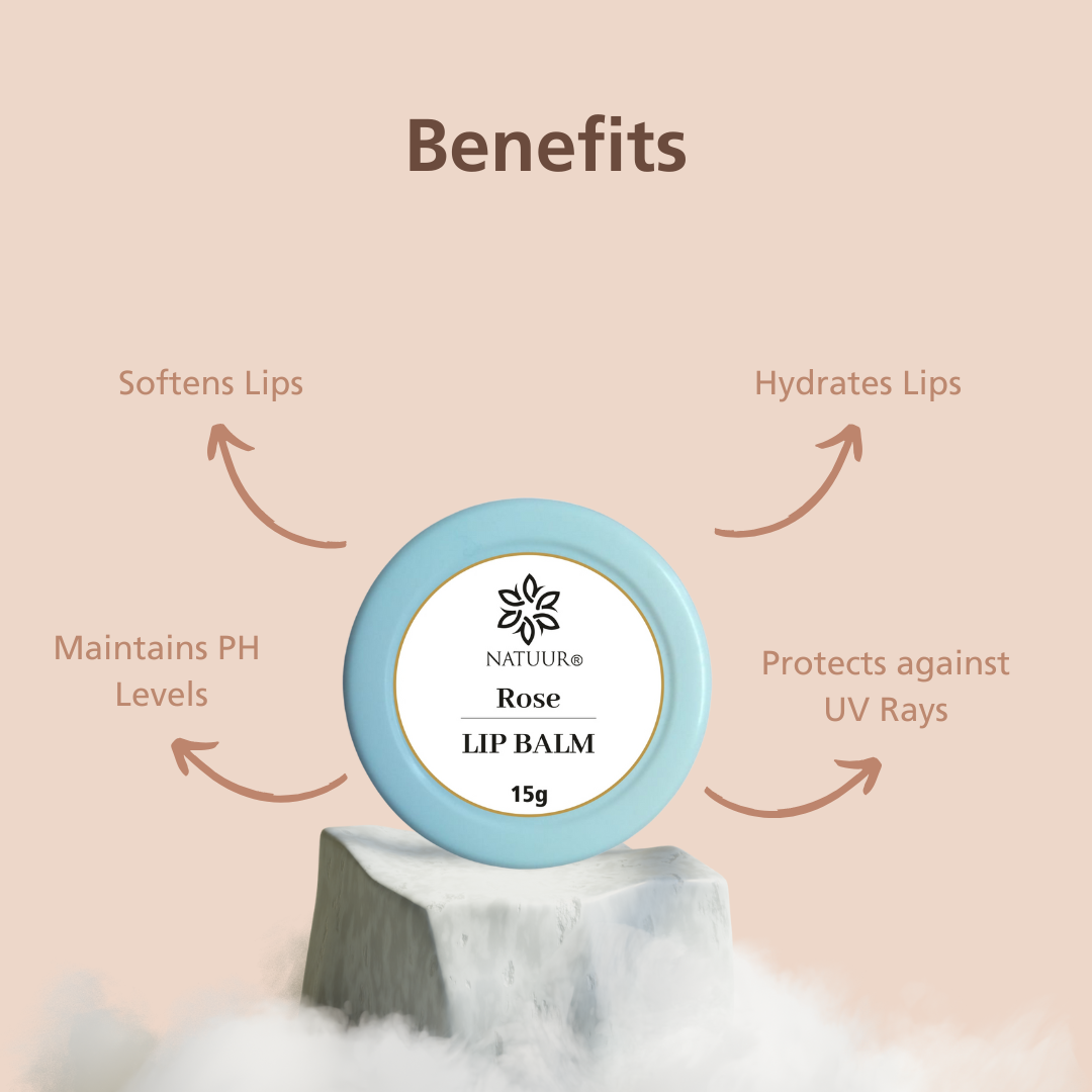 Natuur Rose Lip Balm, 15g