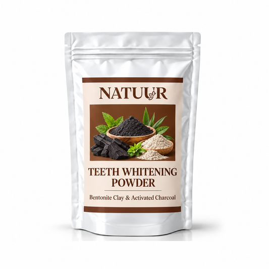 Teeth Whitening Powder Bentonile Clay & Activated Charcoal - 10gms