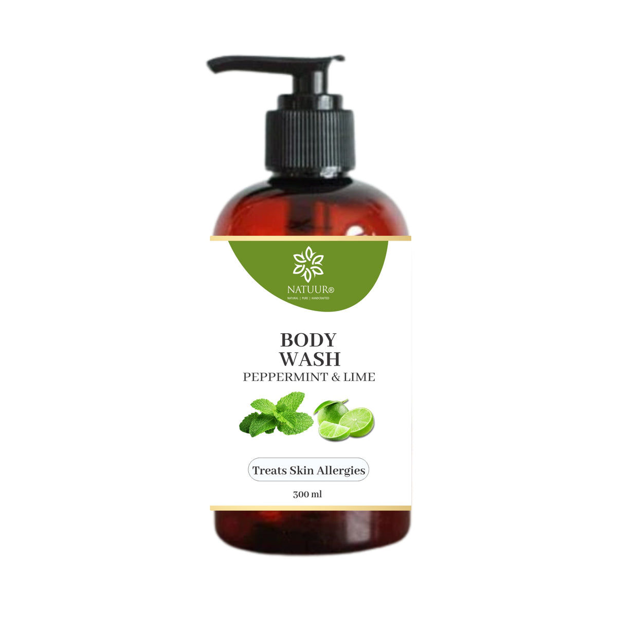 Natuur Aloe Body Wash Peppermint and Lime 300 ml
