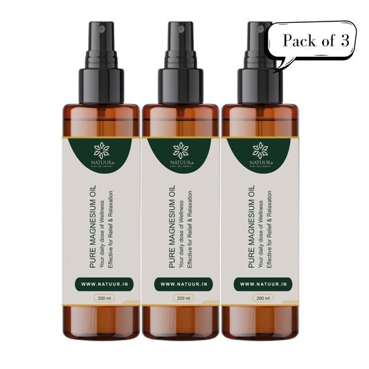 Pure Magnesium Oil 200 ml (Pack of 3)