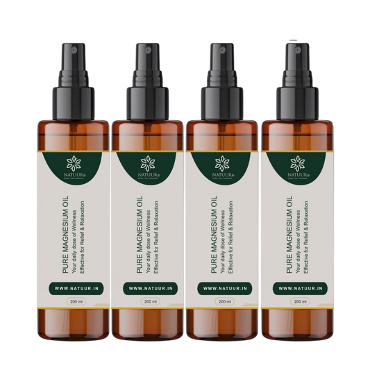 Pure Magnesium Oil 200 ml (Pack of 4)