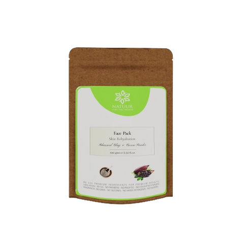 Face Pack - Rhassoul Clay & Cocoa -Skin Rehydration  100 gms