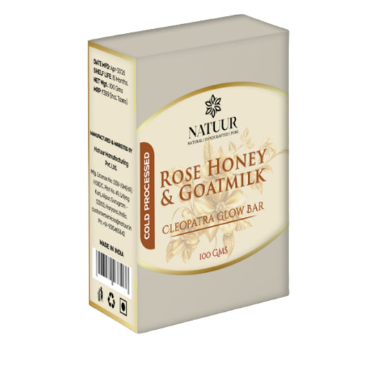Cleopatra Glow Beauty Bar - Rose, Honey, Goatmilk