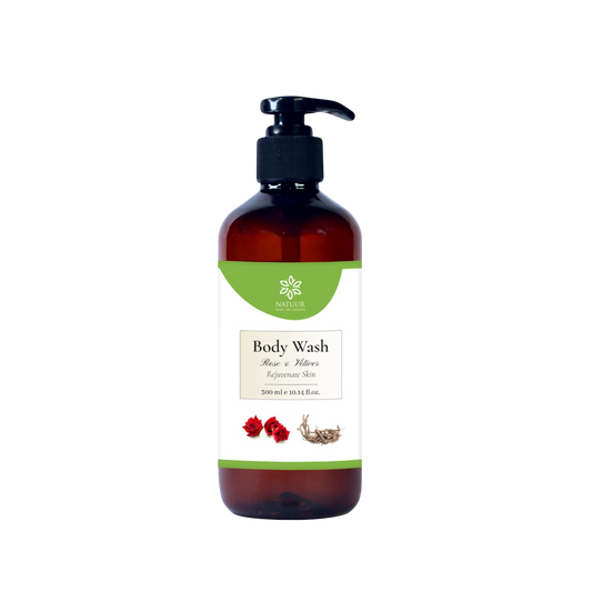 Rose Body Wash with Vetiver Extract [Rejuvinating Skin Care 300ml]