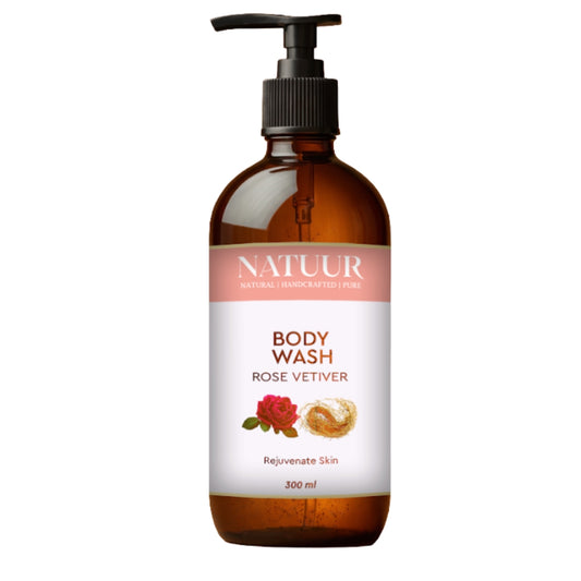 Rose Body Wash with Vetiver Extract [Rejuvinating Skin Care 300ml]