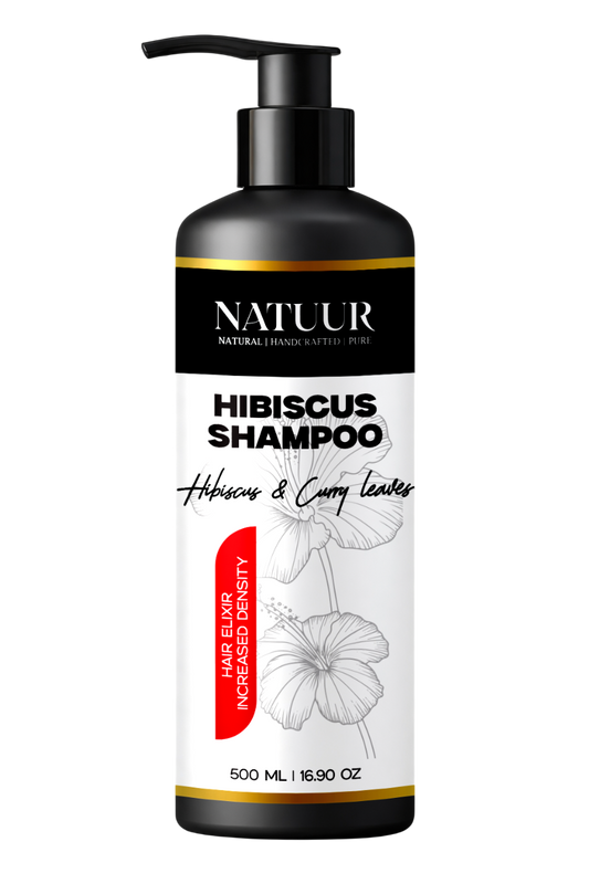 Natural Hibiscus Shampoo with Curry Leaves & Aloe Vera - Natuur