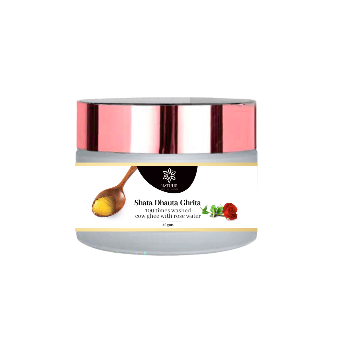 Shata Dhauta Ghrita Rose: Deep Nourishment & Glowing Skin Night Cream