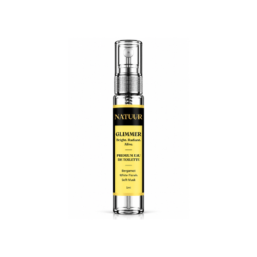 GLIMMER Bergamot • White Florals • Soft Musk Premium Eau De Toilette Bright. Radiant. Alive.  - 5ml