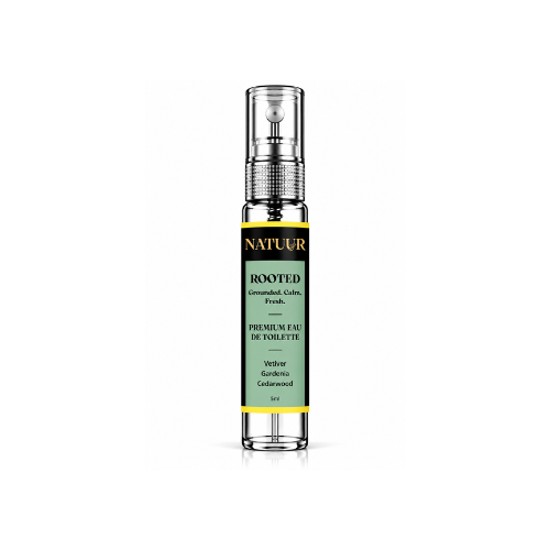 ROOTED Vetiver • Gardenia • Cedarwood Premium Eau De Toilette Grounded. Calm. Fresh. - 5ml