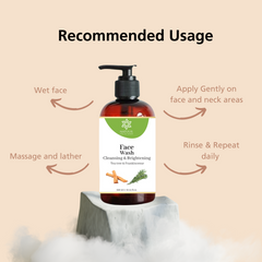 Face Wash Cleansing and Brightening Tea tree, Peppermint & Frankincense For Acne Prone skin