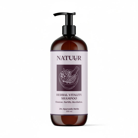 Herbal Vitality Shampoo 20+ Ayurvedic Herbs | Cleanse | Fortify | Revitalize - 500ml