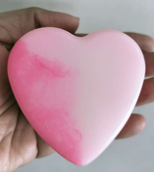 Heart shaped soaps