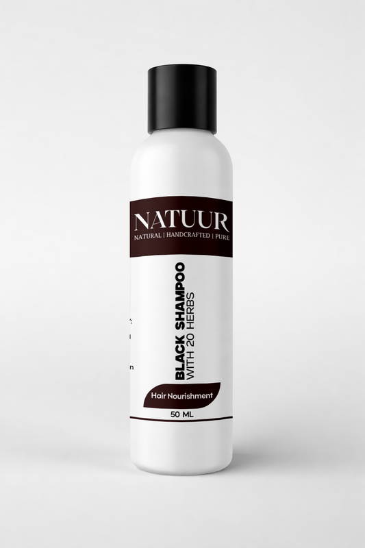 Natuur black shampoo -with 20+ herbs