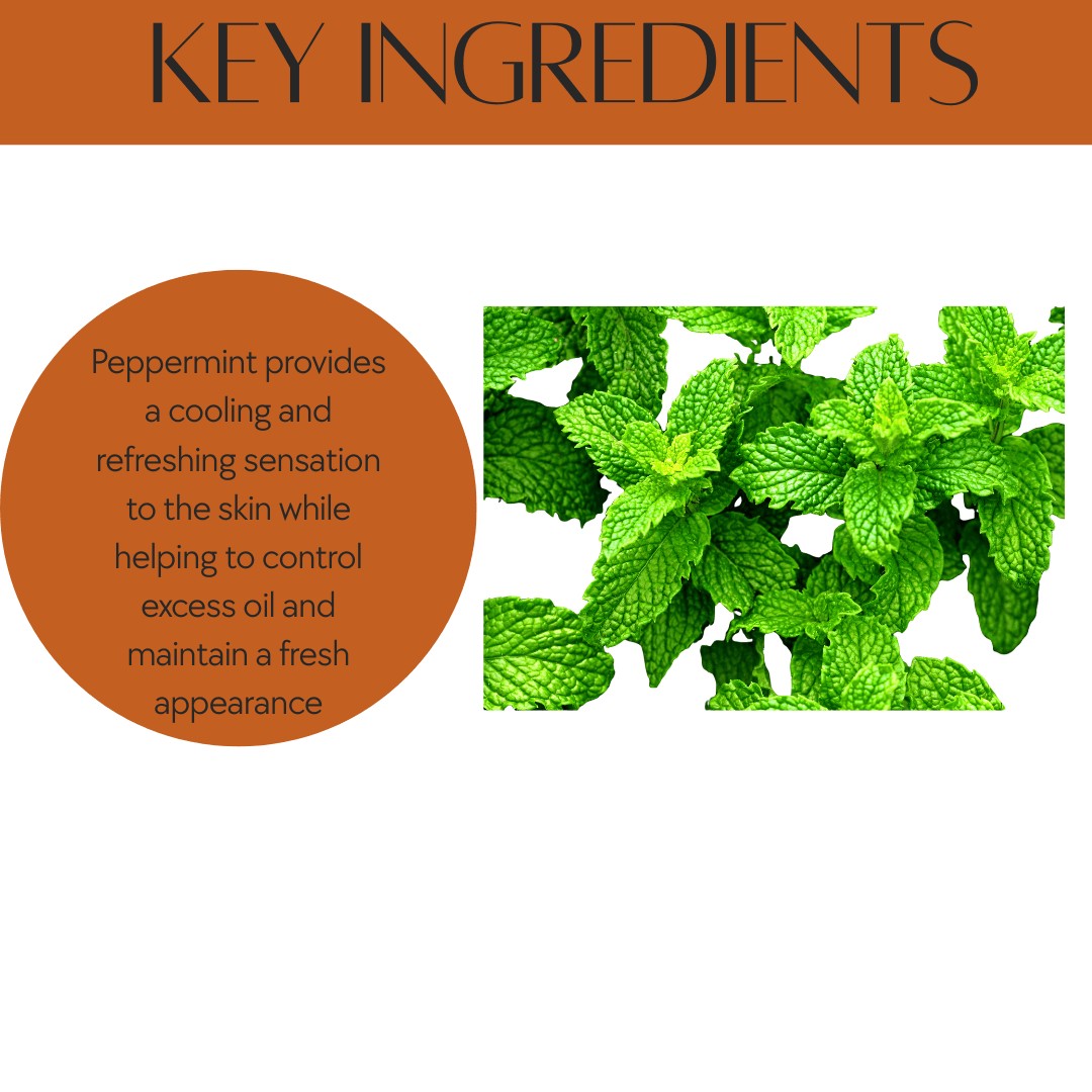 Natuur.in Tea Tree Face Wash key ingredient peppermint leaves for cooling and refreshing skin oil control