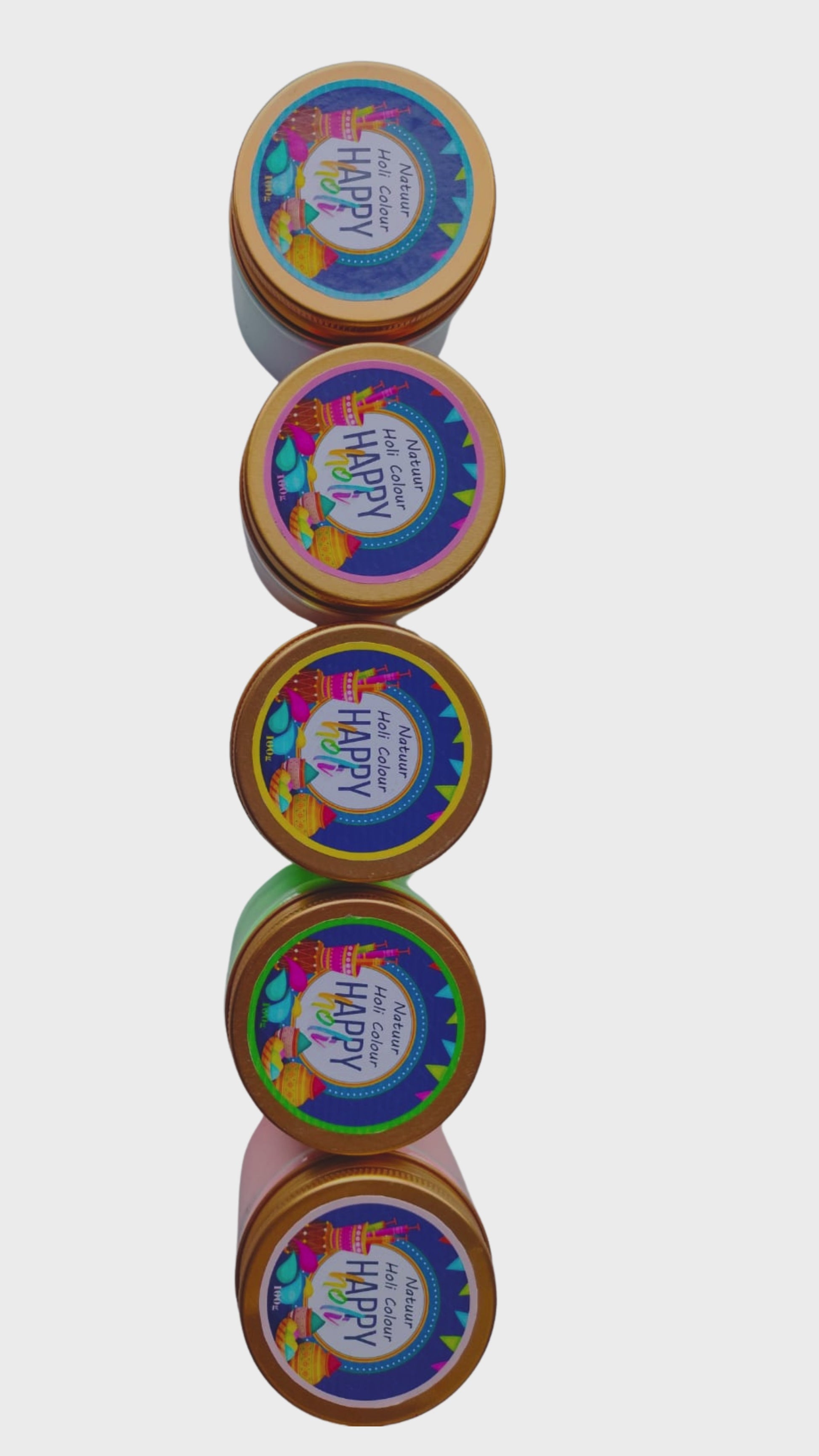 Natuur Holi Joy Pack - 5 Vibrant Colors