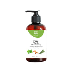Moisturising Face Wash for Dry Skin - Vitamin E, Aloe, Sandalwood & Rosemary