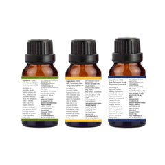 Natuur Essential Oil Rosemary, Ylang Ylang & Peppermint (Pack of 3) 10 ml Each