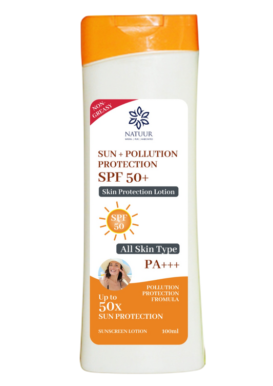 Natuur Sunscreen - SPF 50 - with hyaluronic acid, apricot and lavender oils
