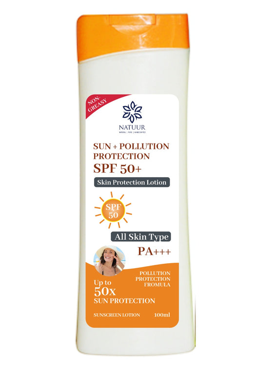 Natuur Sunscreen - SPF 50 - with hyaluronic acid, apricot and lavender oils