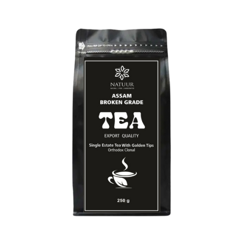 Natuur Premium Assam Broken grades tea leaves with golden tips - orthodox clonal Export quality