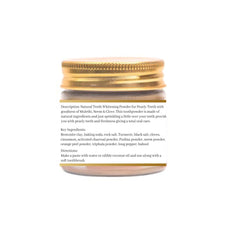 Natural Teeth Whitening Powder - Pearly Teeth (Mulethi, Neem & Clove)100g