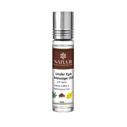Natuur Under Eye Massage Oil - Anti-Aging with Hemp & Coffee, 10ml