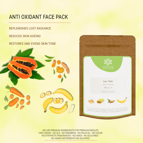 Vitamin C Face Pack - AntiOxidant 100 gms - Natuur.in
